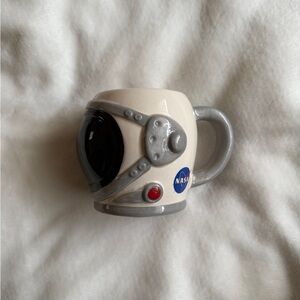 NASA Astronaut Helmet Mug - Gray and Cream